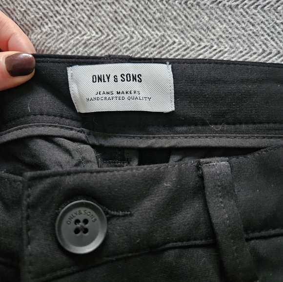 Men's Only & Sons Black Shorts, Size Large - Picture 4 of 4